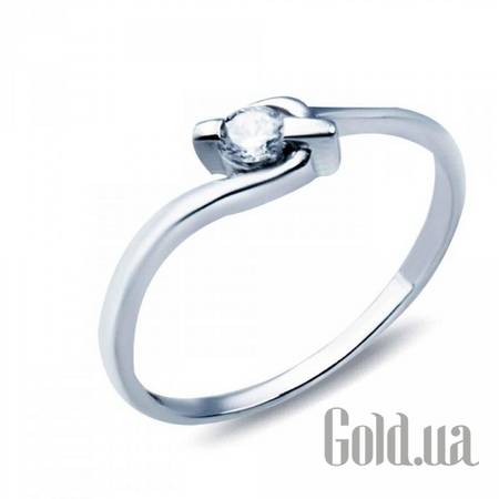Кольцо Cеребряное кольцо с куб. цирконием, 17