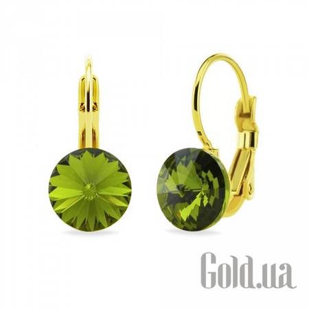 Серьги Серьги с кристаллами Swarovski в позолоте