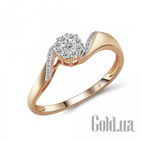 Кольцо Золотое кольцо с бриллиантами, 17