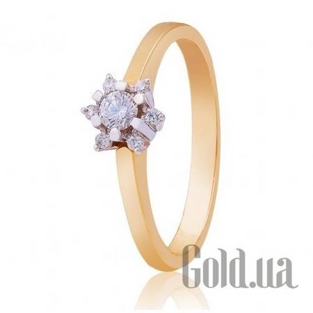 Кольцо Золотое кольцо с бриллиантами, 17.5