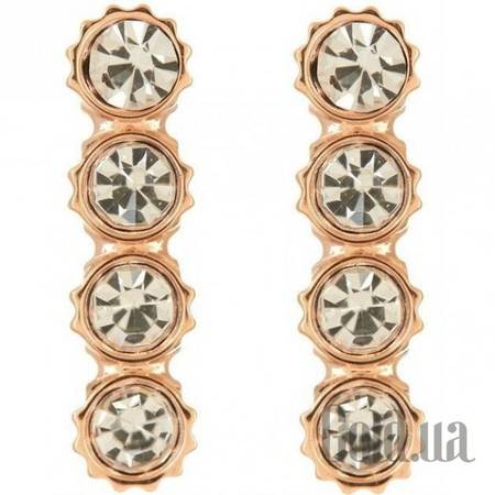 Пусеты (гвоздики) Стальные серьги в позолоте