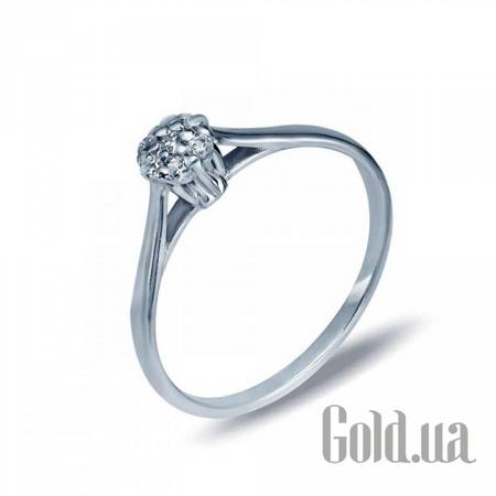 Кольцо Серебряное кольцо с куб. циркониями, 16