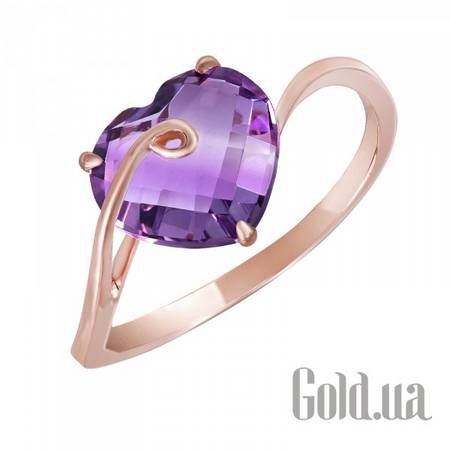 Кольцо Золотое кольцо с аметистом, 16.5