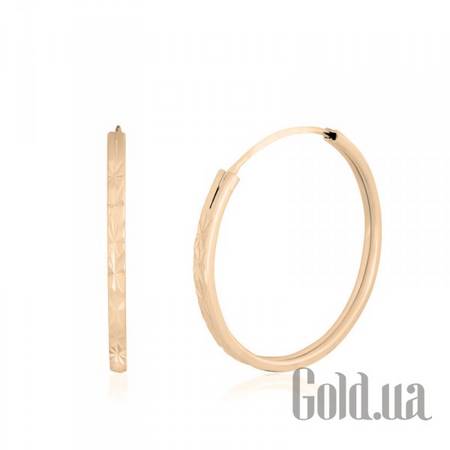 Серьги-кольца Серебряные серьги в позолоте
