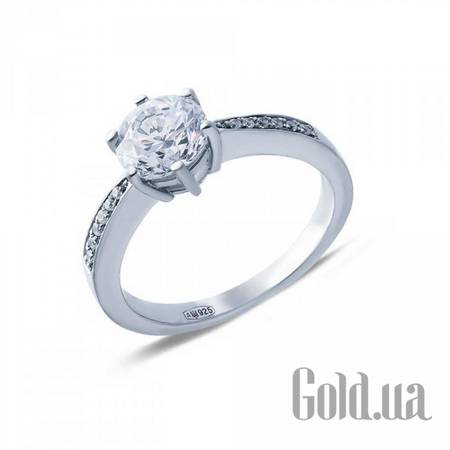 Кольцо Серебряное кольцо с куб. циркониями, 16