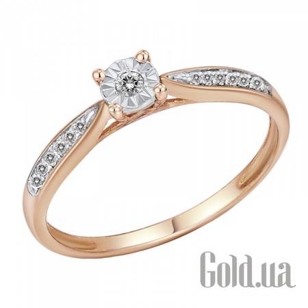 Кольцо Золотое кольцо с бриллиантами, 17