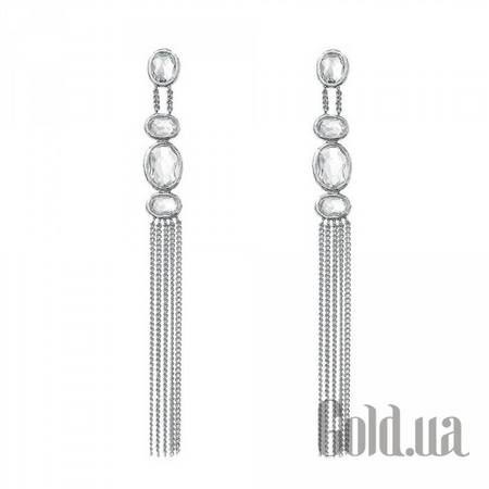 Серьги с подвесками Серебряные серьги c кристаллами