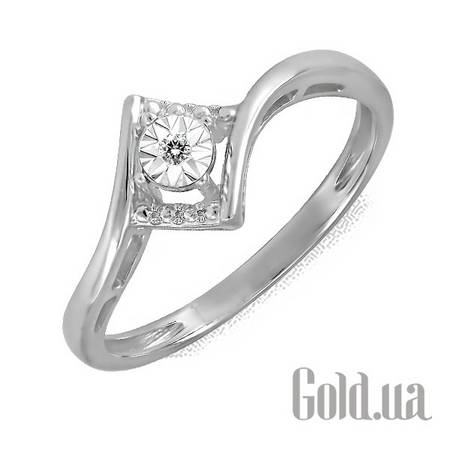 Кольцо Золотое кольцо с бриллиантами, 17.5