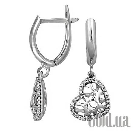 Серьги с подвесками Золотые серьги с бриллиантами