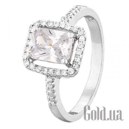 Кольцо Серебряное кольцо с  куб. циркониями, 17.5