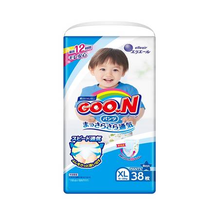 Подгузники-трусики Goo.N для мальчика, размер XL, 12-20 кг, 38 шт