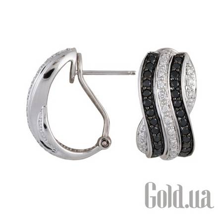 Серьги Золотые серьги с бриллиантами