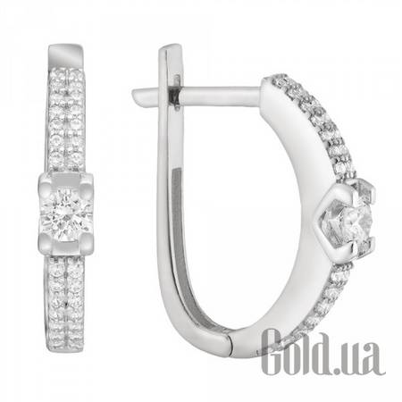 Серьги Золотые серьги с куб. циркониями