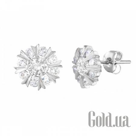 Серьги-гвоздики Серебряные серьги с куб. циркониями