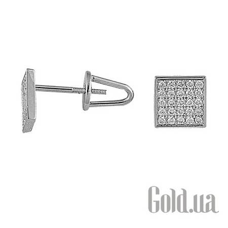 Серьги-гвоздики Золотые серьги с бриллиантами