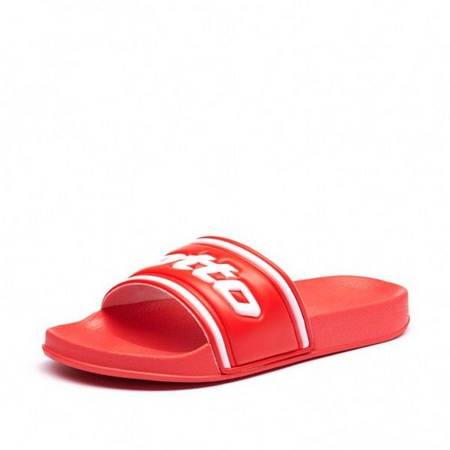 Шлёпанцы детские Lotto MIDWAY IV SLIDE JR  FLAME RED/ALL WHITE 213395/20A