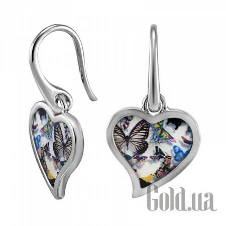 Серьги с подвесками Женские серьги с эмалью