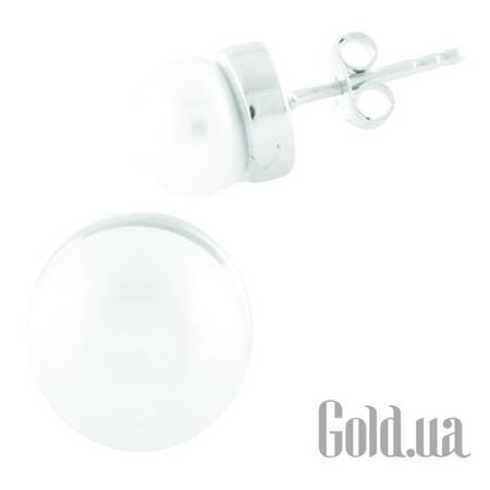 Серьги-гвоздики Серебряные серьги с жемчугом