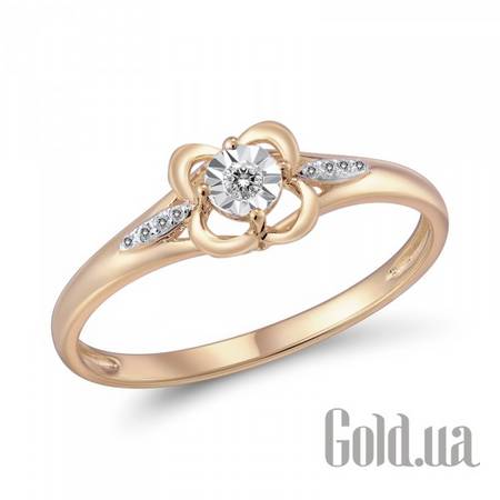 Кольцо Золотое кольцо с бриллиантами, 17.5