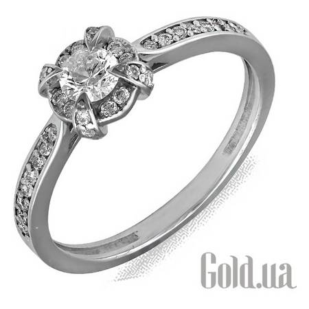 Кольцо Золотое кольцо с бриллиантами, 17.5