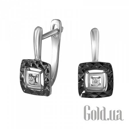 Серьги Золотые серьги с бриллиантами