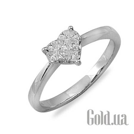 Кольцо Золотое кольцо с бриллиантами, 16.5