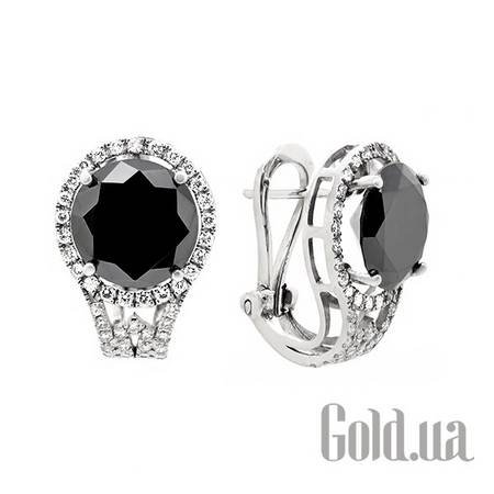 Серьги Золотые серьги с бриллиантами