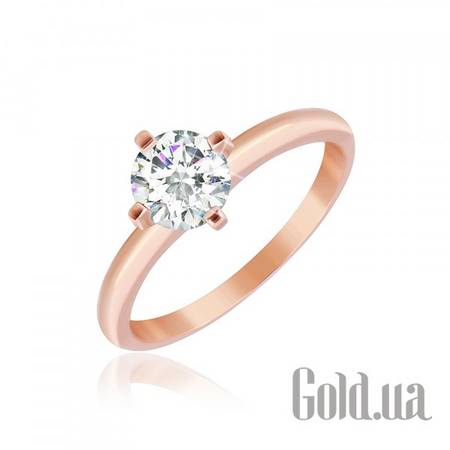 Кольцо Silvex925 Серебряное кольцо с куб. цирконием в позолоте, 18.5