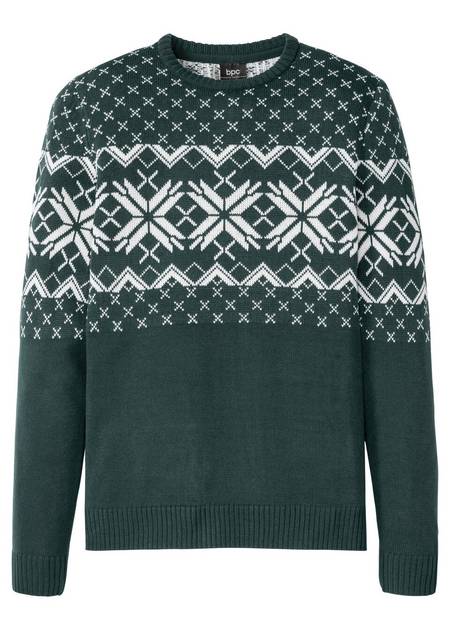 Пуловер с норвежским узором