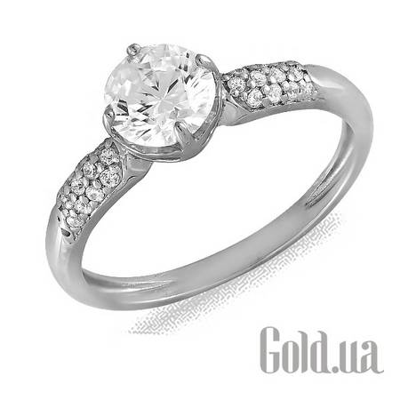 Кольцо Золотое кольцо с куб. циркониями, 17