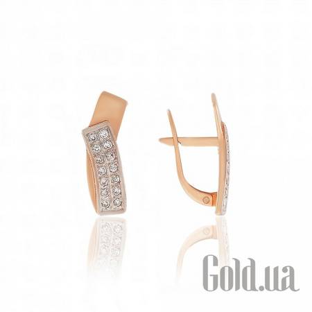 Серьги Золотые серьги с куб. циркониями