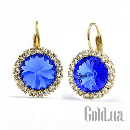 Серьги Серьги с кристаллами Swarovski в позолоте