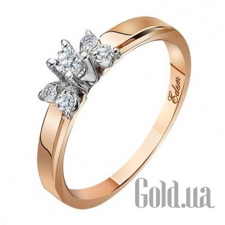 Кольцо Золотое кольцо с бриллиантами, 18.5