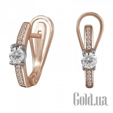 Серьги Золотые серьги с куб.циркониями