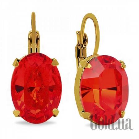 Серьги Серьги с кристаллами Swarovski в позолоте