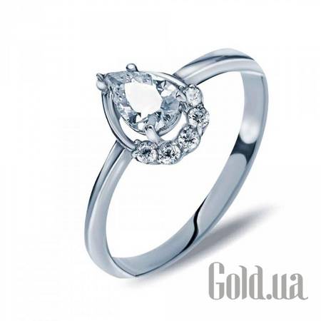 Кольцо Серебряное кольцо с куб. циркониями, 17