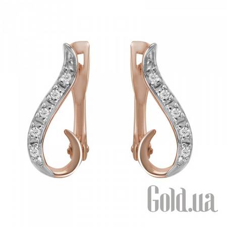 Серьги Золотые серьги с куб.циркониями