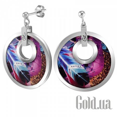 Серьги с подвесками Женские серьги с эмалью