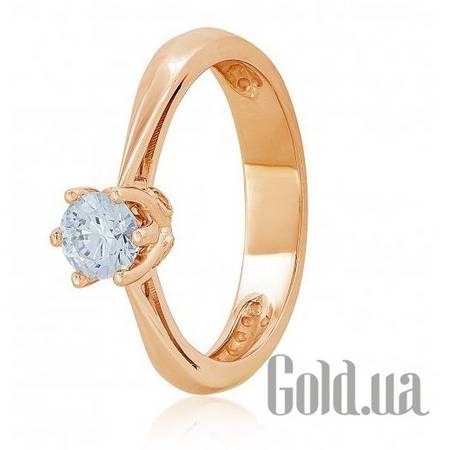 Кольцо Золотое кольцо с цирконием Swarovski Zirconia, 17