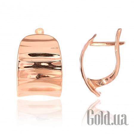 Серьги Серебряные серьги в позолоте