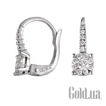 Серьги Золотые серьги с бриллиантами