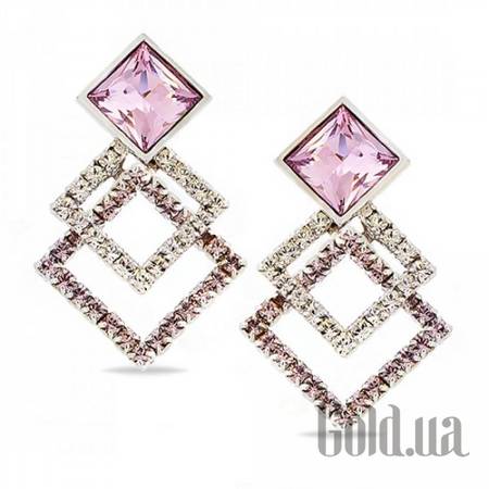Пусеты (гвоздики) Серьги с кристаллами Swarovski