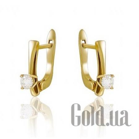 Серьги Золотые серьги с бриллиантами