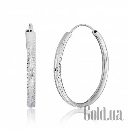 Серьги-кольца Серебряные серьги