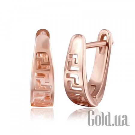 Серьги Серебряные серьги в позолоте