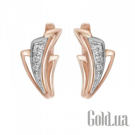 Серьги Золотые серьги с куб.циркониями