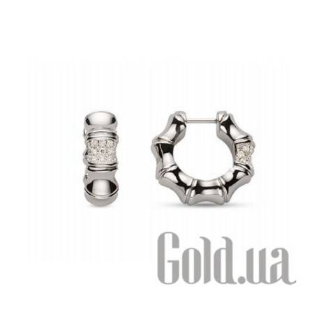 Серьги-кольца Золотые серьги с бриллиантами