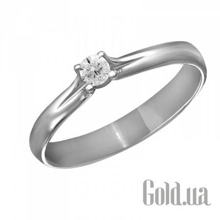 Кольцо Золотое кольцо с бриллиантом, 17.5