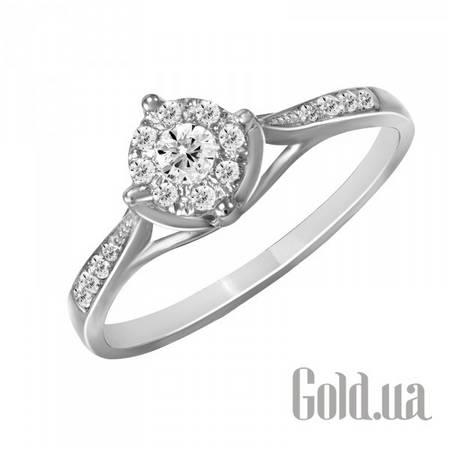 Кольцо Золотое кольцо с бриллиантами, 15.5