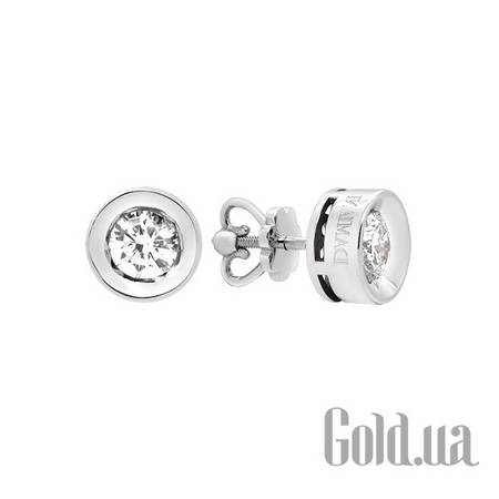 Серьги-гвоздики Золотые серьги с бриллиантами